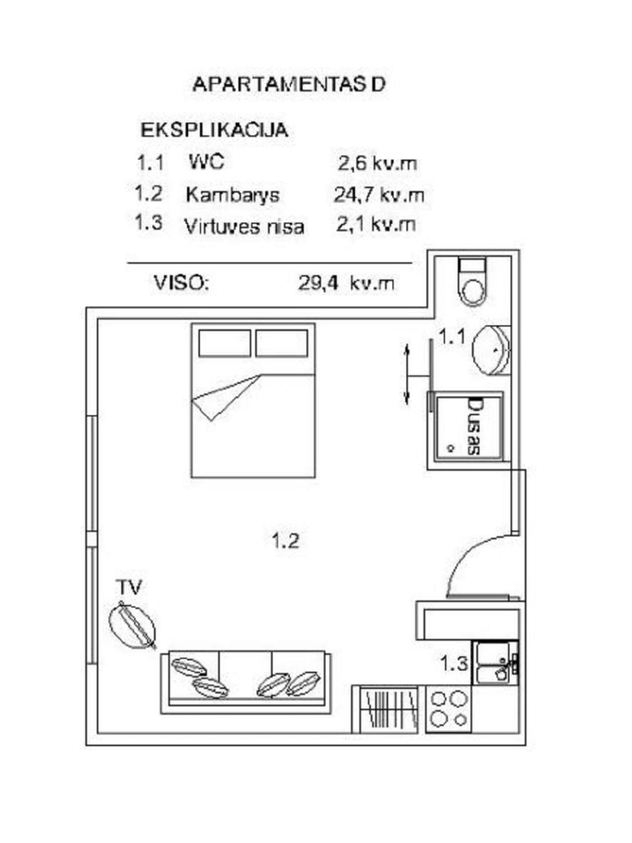 Palanga Pas Vidute酒店 外观 照片